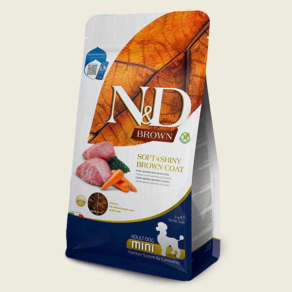 N&D Brown Canine - Agnello, Spirulina e Carota (Adult Mini)
