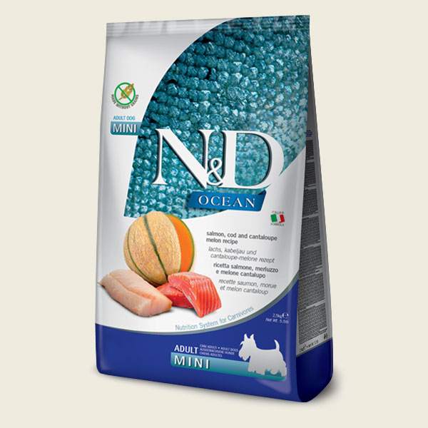 N&D Ocean Canine - Salmone, Merluzzo e Melone (Adult Mini)