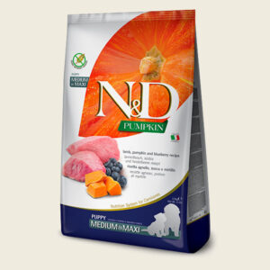N&D Pumpkin Canine - Agnello e Mirtillo (Puppy Medium Maxi)